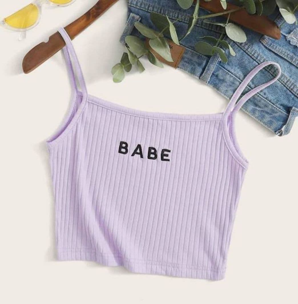 Moda Lilac babe crop top