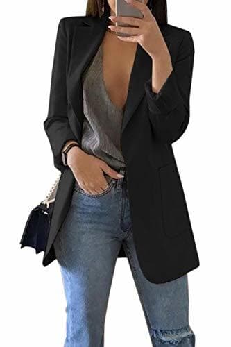 Fashion Mujer Blazer Traje De Chaqueta Ropa Trabajo Casual OL Oficina Negocio Solapa