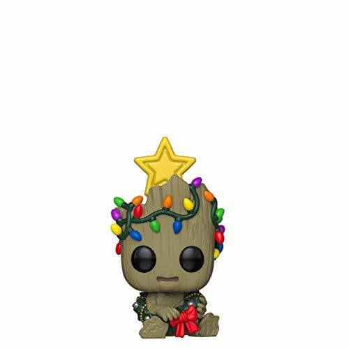 Juego Funko Pop Bobble Vinyle Marvel: Holiday-Groot Figura Coleccionable, Multicolor