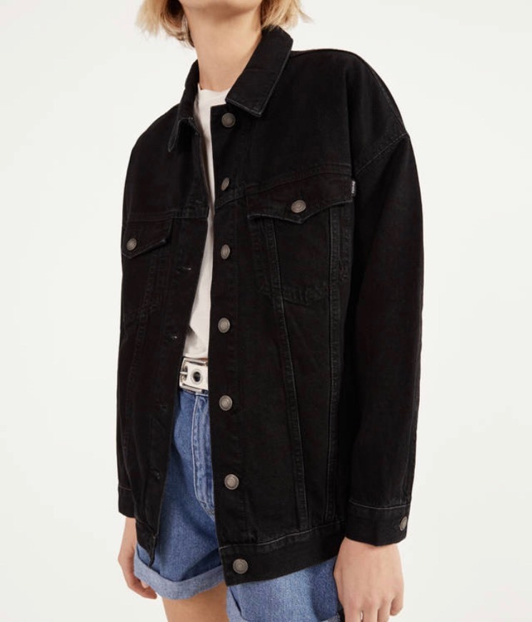 Moda Cazadora denim oversize|Bershka