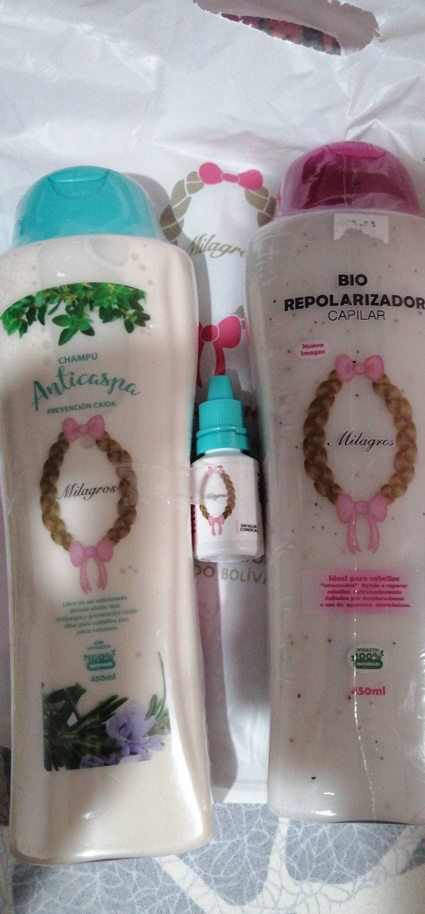 Product Shampoo y productos Milagros