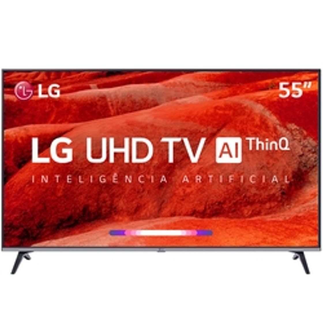 Moda Smart TV LED 55" LG 55UM7520 Ultra HD 4K Thinq AI Conversor ...