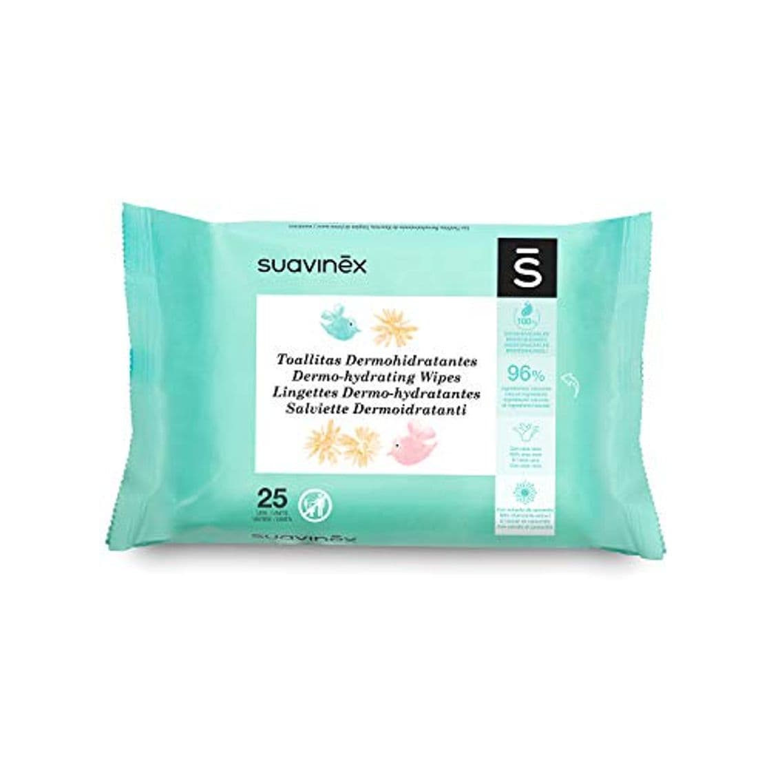 Lugar Suavinex – Pack 25 Toallitas Dermohidratantes para bebé. Toallitas Aptas para pieles