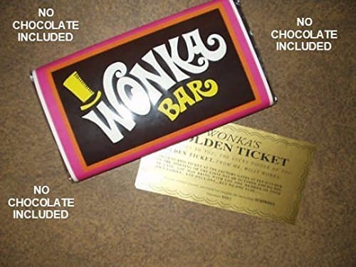 Producto Willy Wonka - Vendaje para barra de chocolate con replica