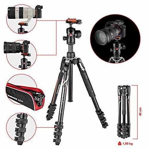 Electronic Manfrotto MKBFRLA-BH Befree Advanced - Trípode de Viaje