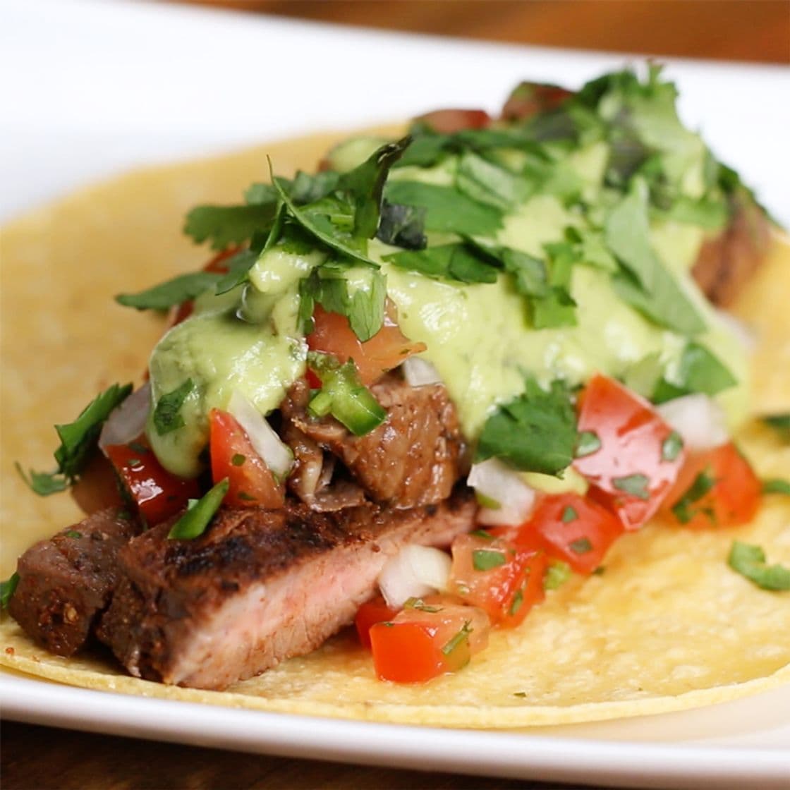 Fashion Chili Lime Steak Tacos Recipe by Tasty