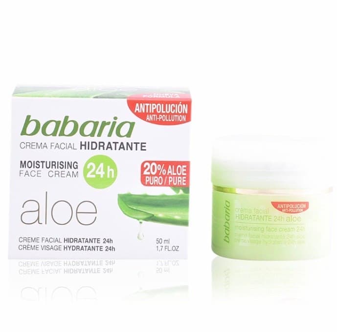 Fashion BABARIA - Crema facial hidratante 24 horas con aloe vera 