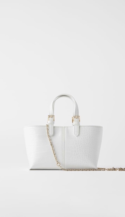 Fashion ZARA - Bolso midi shopper estampado animal 