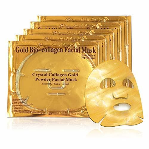 Producto Mascarilla hidratante facial de oro 24k y colageno para tratamiento facial antiarrugas