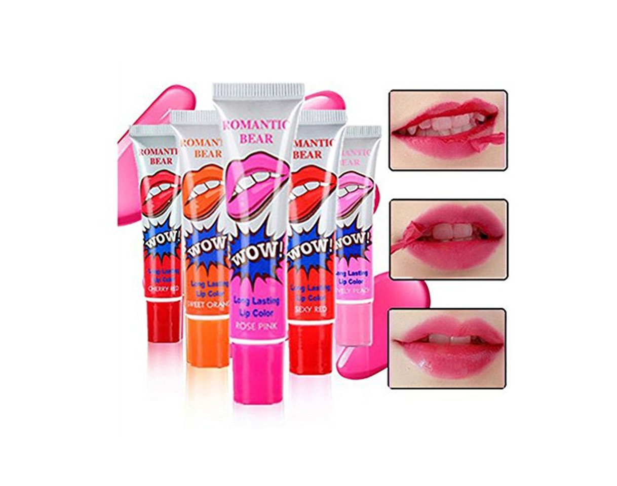 Belleza Hosaire 6 pcs Mujeres fácil Peel Off Larga duración Maquillaje Tattoo Lip