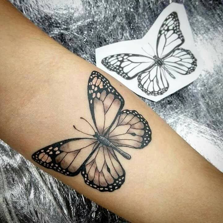 Fashion Tatuagem borboleta 