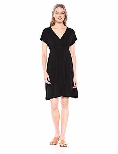 Producto Amazon Essentials - Vestido de sobrepelliz para mujer, Negro, US S