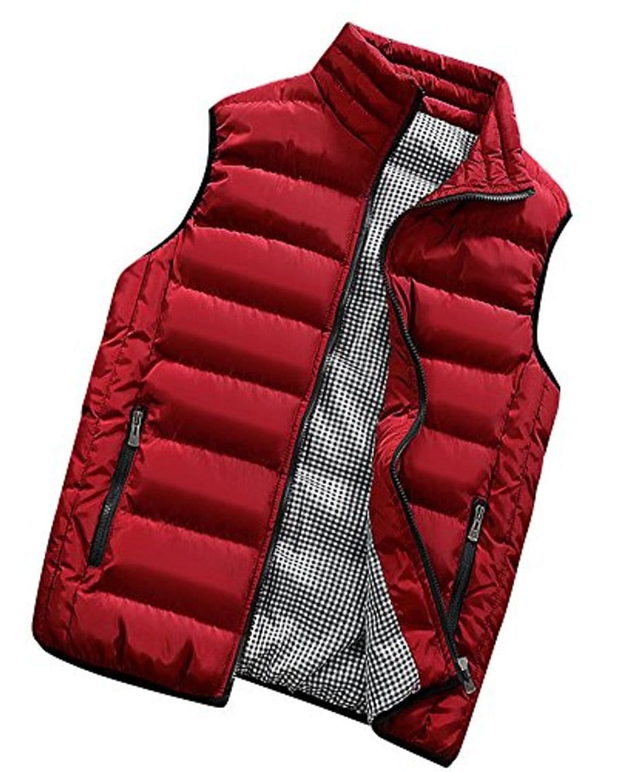 Producto PengGeng Hombre Invierno Calor Chalecos Sin Mangas De Plumas Chaquetas Acolchado Cazadoras