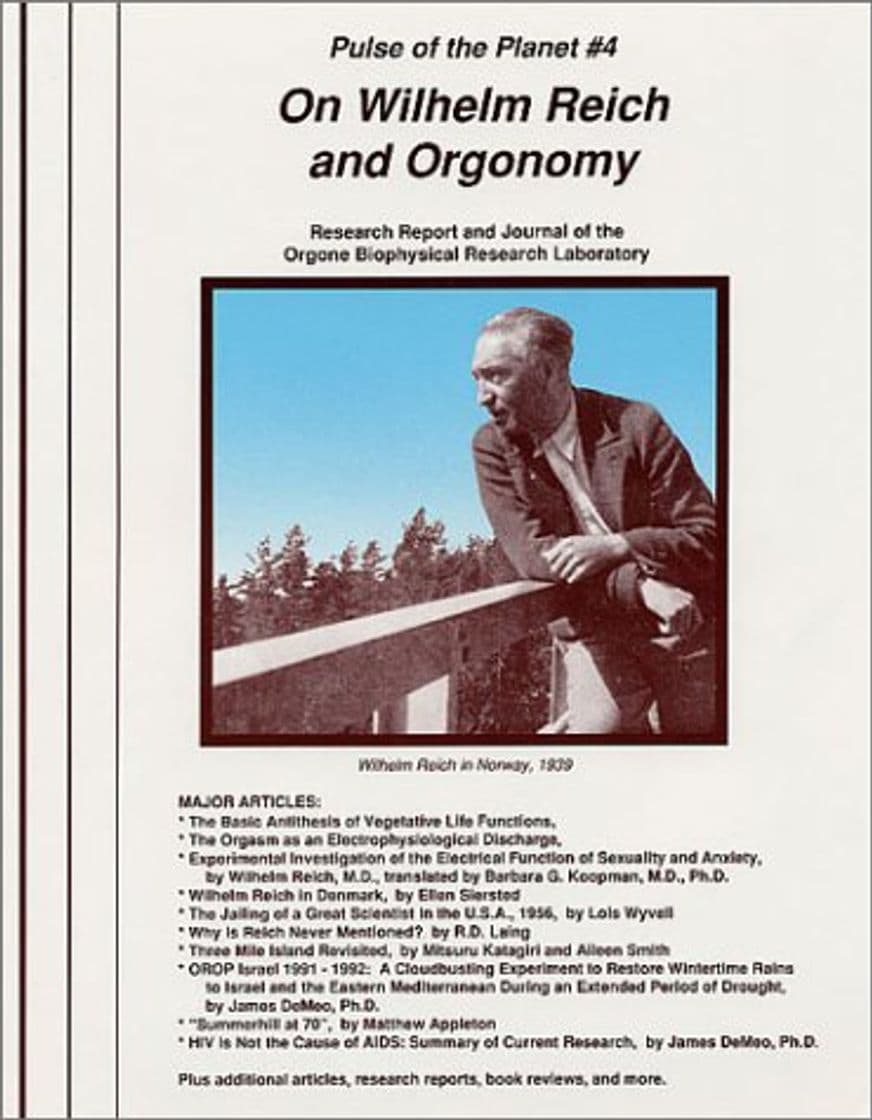 Book On Wilhelm Reich and Orgonomy