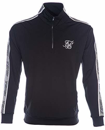 Fashion Sik Silk Hombre Quarter Zip Track Top