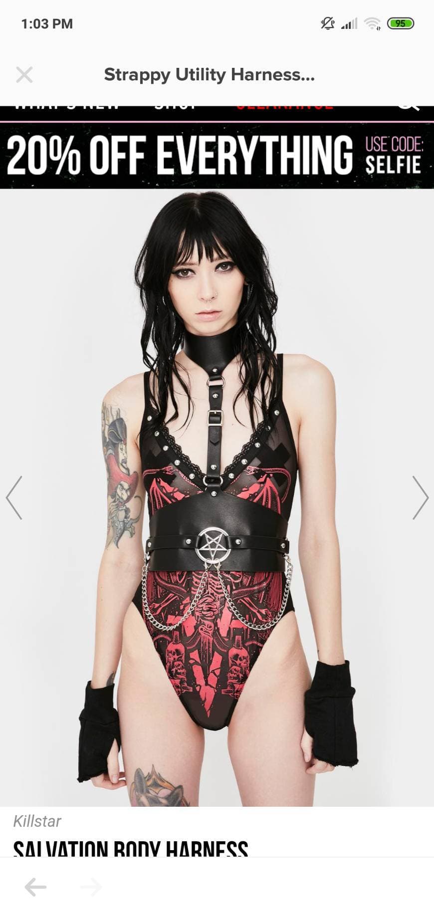 Moda Killstar Salvation Body Harness | Dolls Kill