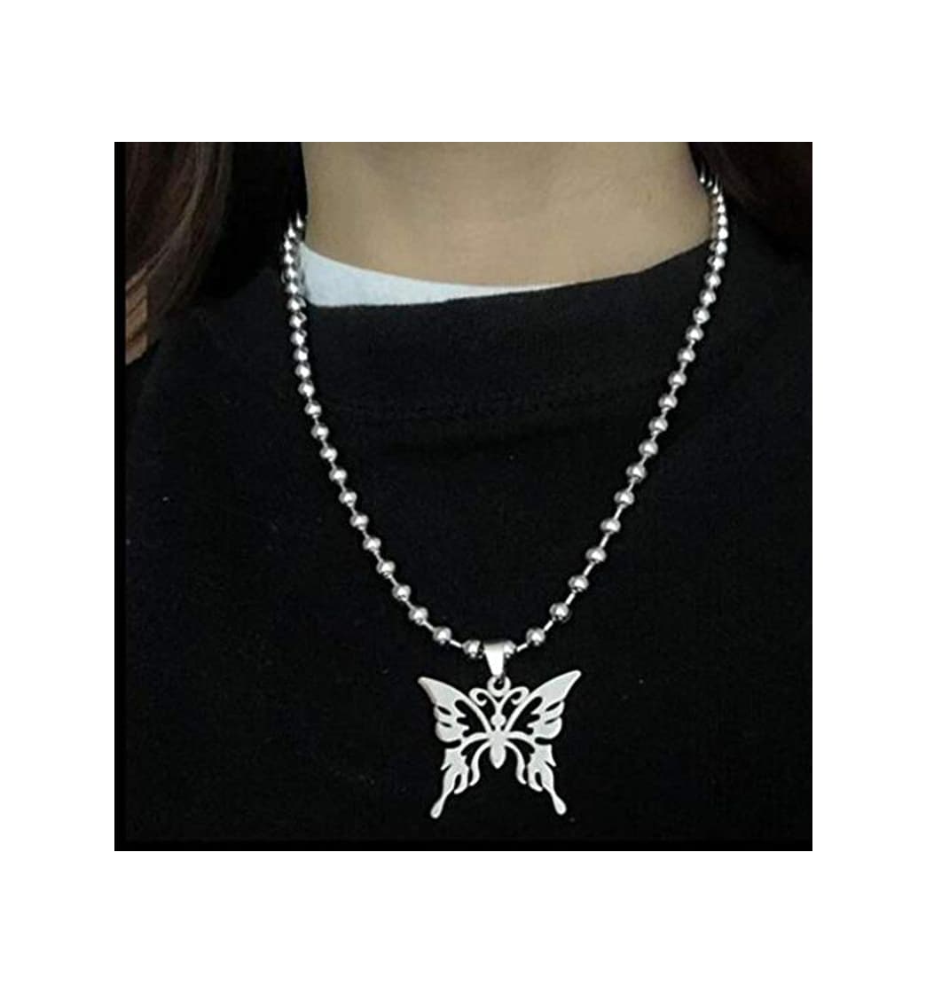 Producto Sweet Butterfly Steel Necklace Mujeres Hombres Cadena de Pulido e