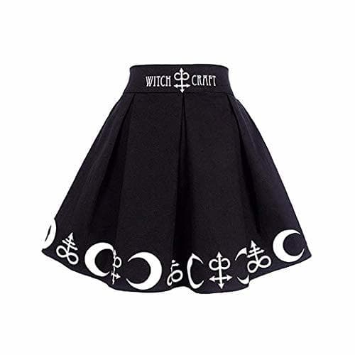 Producto HCFKJ Faldas Mujer Cortas Mujeres GóTico Punk BrujeríA Luna Magia Hechizo SíMbolos