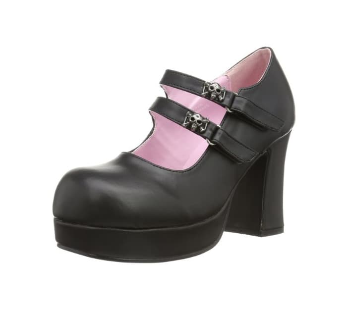 Producto Demonia GOTHIKA-09, Náuticos para Mujer, Negro