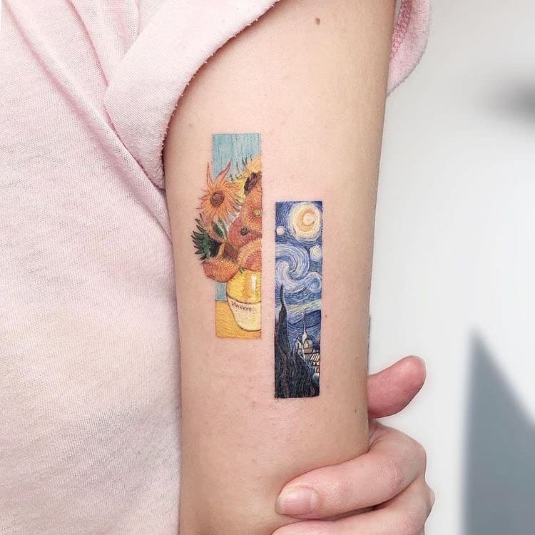 Fashion Tatuagens da obra de Van Gohg🌻✨