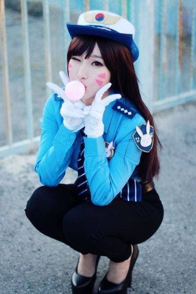 Moda Cosplay D.va Overwatch 