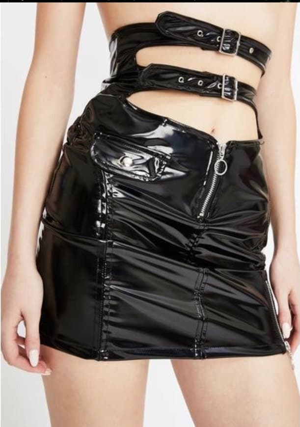 Fashion Strange Couture Faster Pussycat Patent Biker Skirt | Dolls Kill