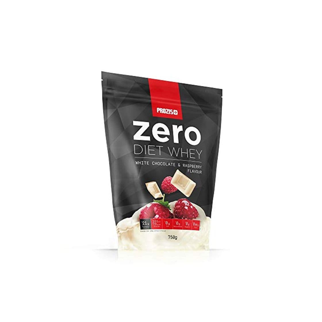 Producto Prozis Zero Diet Whey 750 g Chocolate blanco con frambuesas Control De