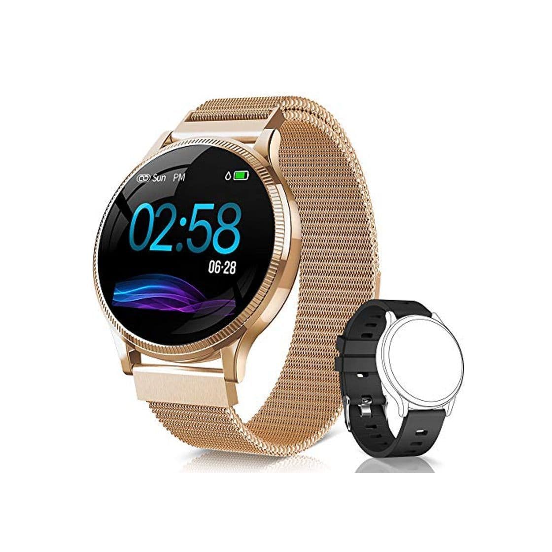 Electronic NAIXUES Smartwatch, Reloj Inteligente IP67 Pulsera Actividad Inteligente con Pulsómetro, Monitor de