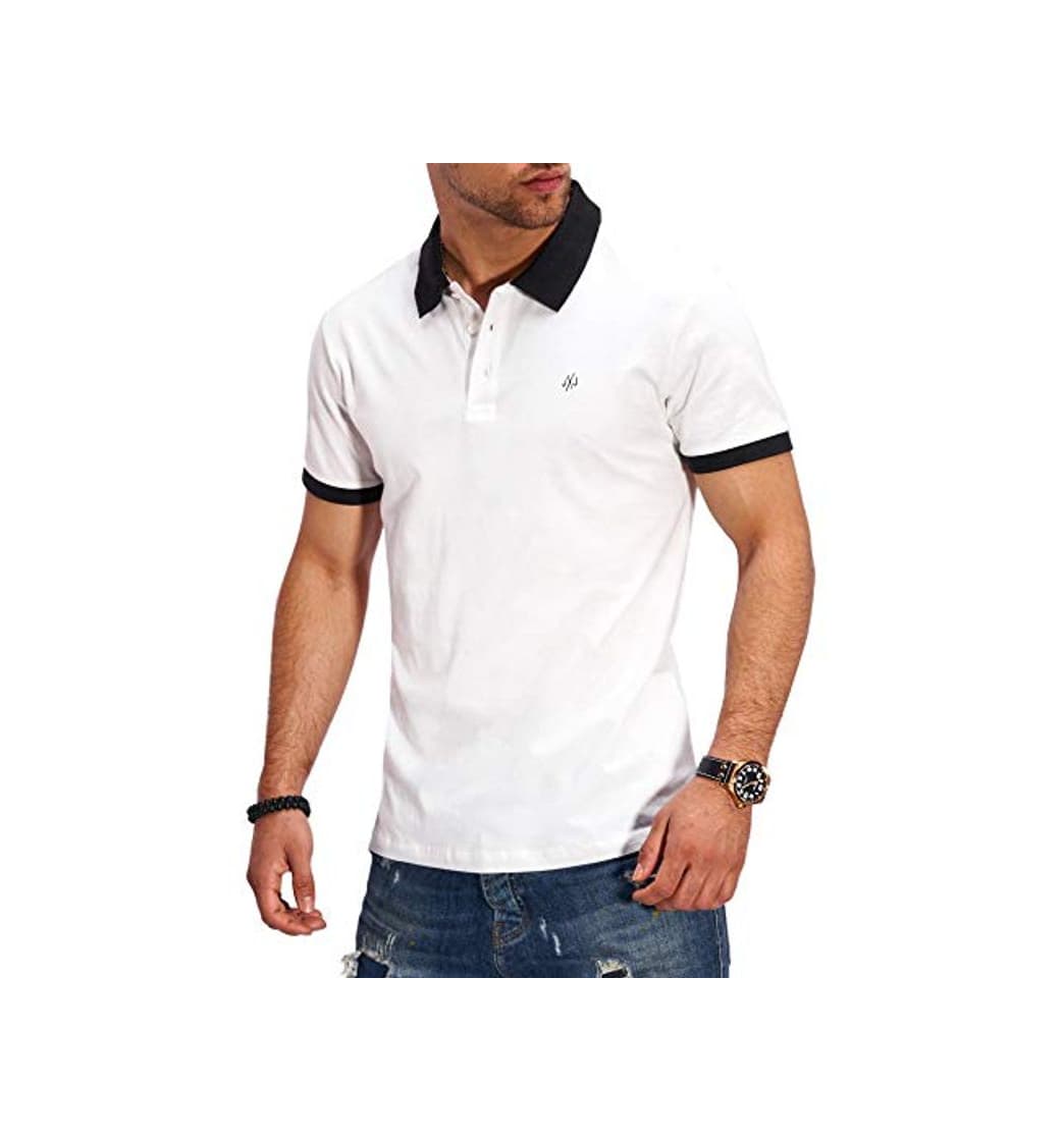 Producto Jack & Jones Polo para Hombre Camiseta Camisa Manga Corta Unicolor