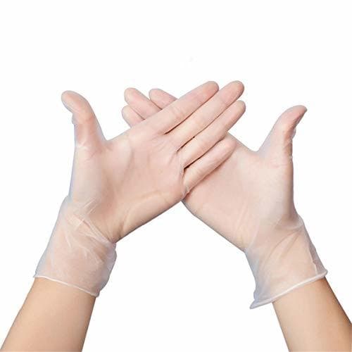 Product Guantes de vinilo desechables transparentes de 100 piezas Guantes de PVC de