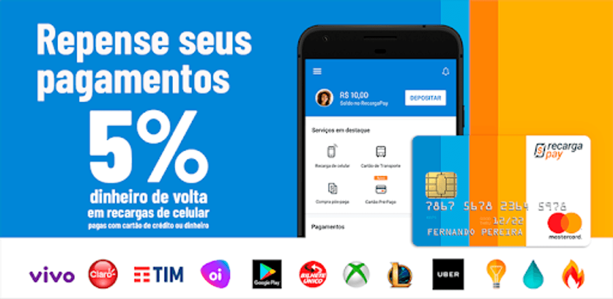 Moda Recarga Celular, Pagar Contas e Boletos Sem Taxas - Google Play