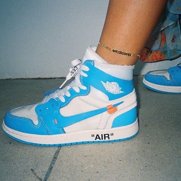 Fashion Jordan 1 Retro High UNC 'Off White'