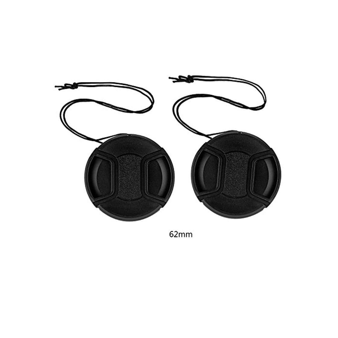 Product tinxi® Pack de 2 62mm Tapa Objetivo Universal Lens Cap Protector de