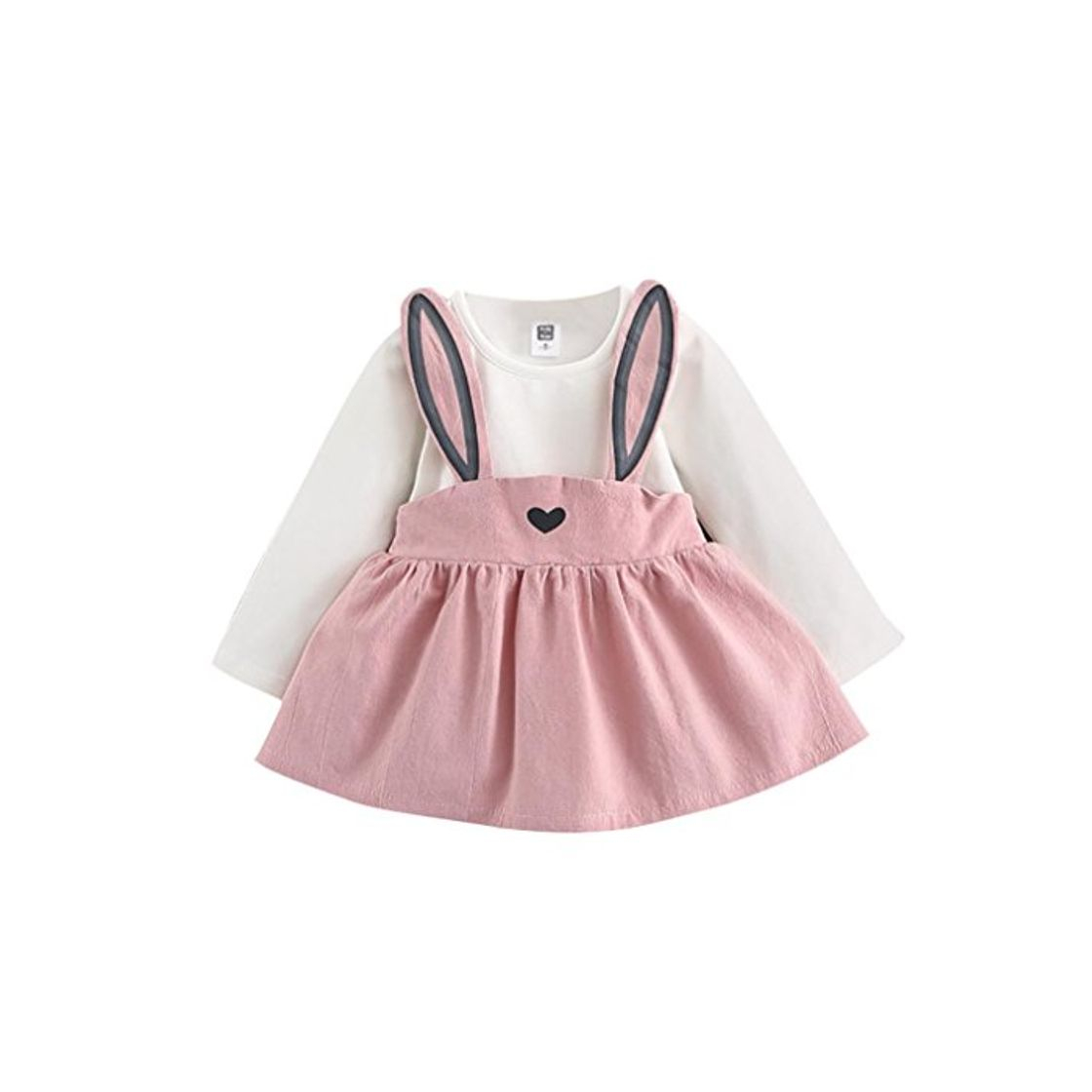 Producto 0-3 Años Bebé NiñA Vestido De Manga Larga del Conejo Lindo Traje