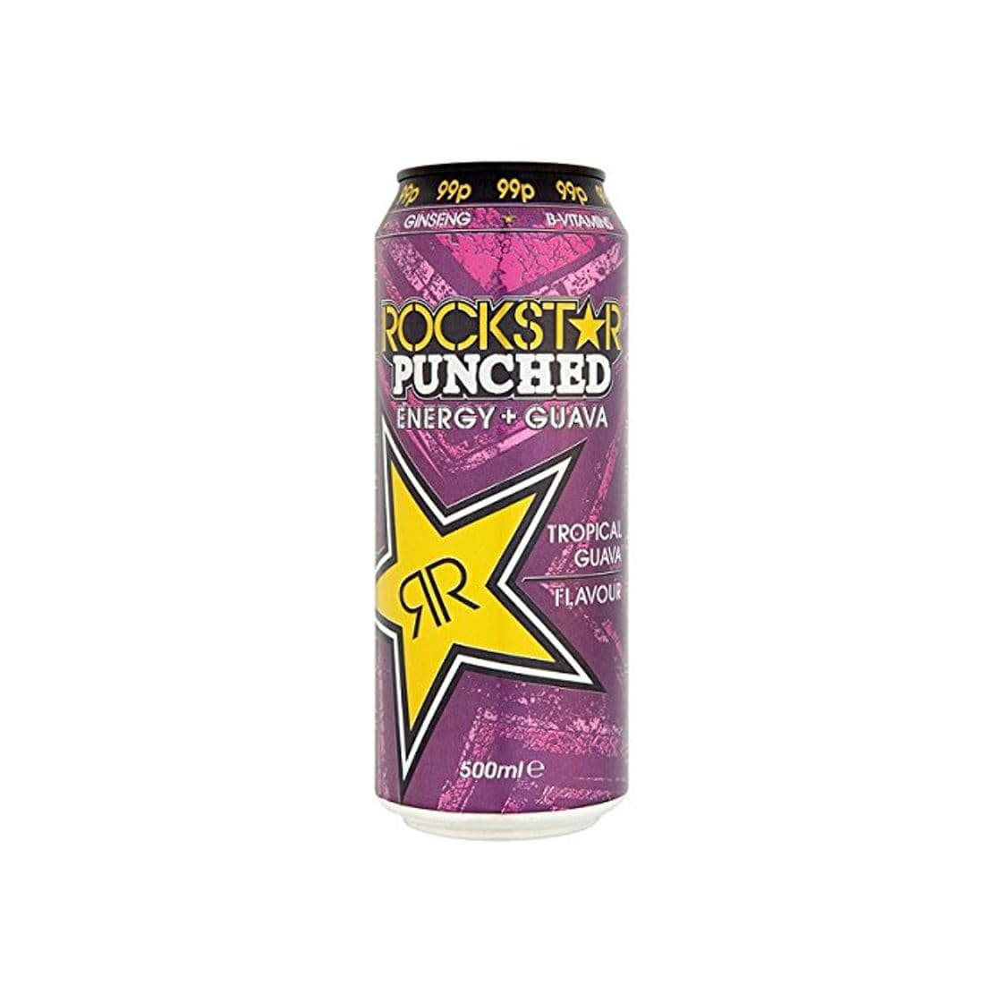 Product 12 unidades) Rockstar Tropical Guayaba sabor tropical, 500 ml