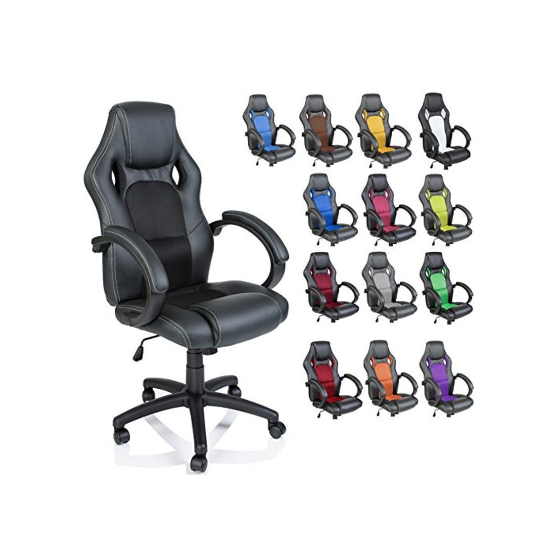 Producto TRESKO Silla giratoria de oficina Sillón de escritorio Racing, silla Gaming ergonómica,