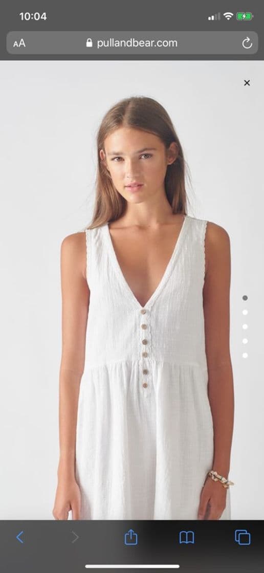 Product Vestido blanco Pull&Bear