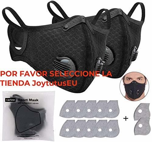 Producto JOYTUTUS 2 x Cubrebocas de Ciclismo Anticontaminación con 12 Filtros de Carbón