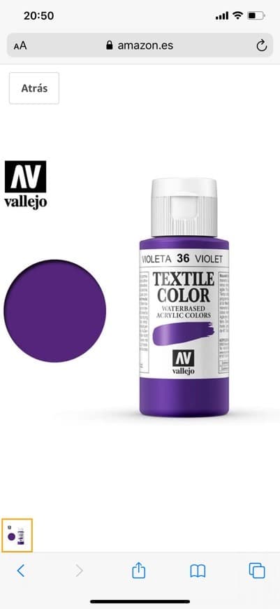 Moda PINTURA VALLEJO VIOLETA