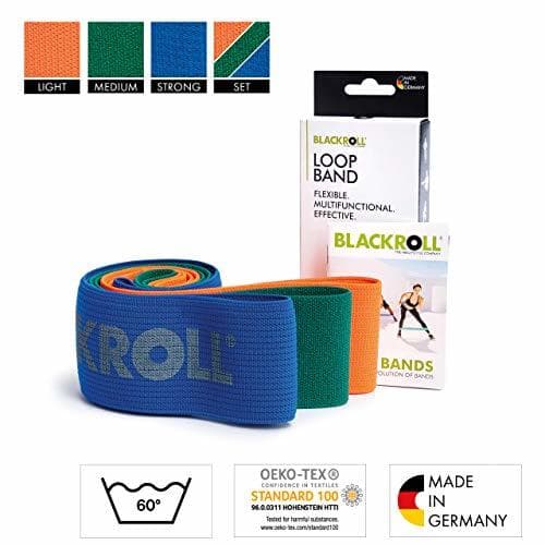 Producto BLACKROLL Band Set Trainingsbänder Gymnastikbänder Sportbänder in 3 Widerstandstufen Fitness