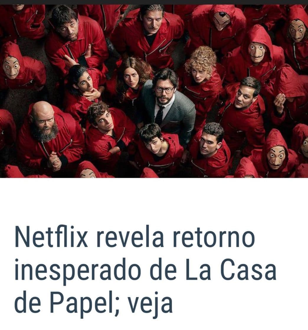 Moda Netflix revela retorno inesperado de La Casa de Papel; veja 