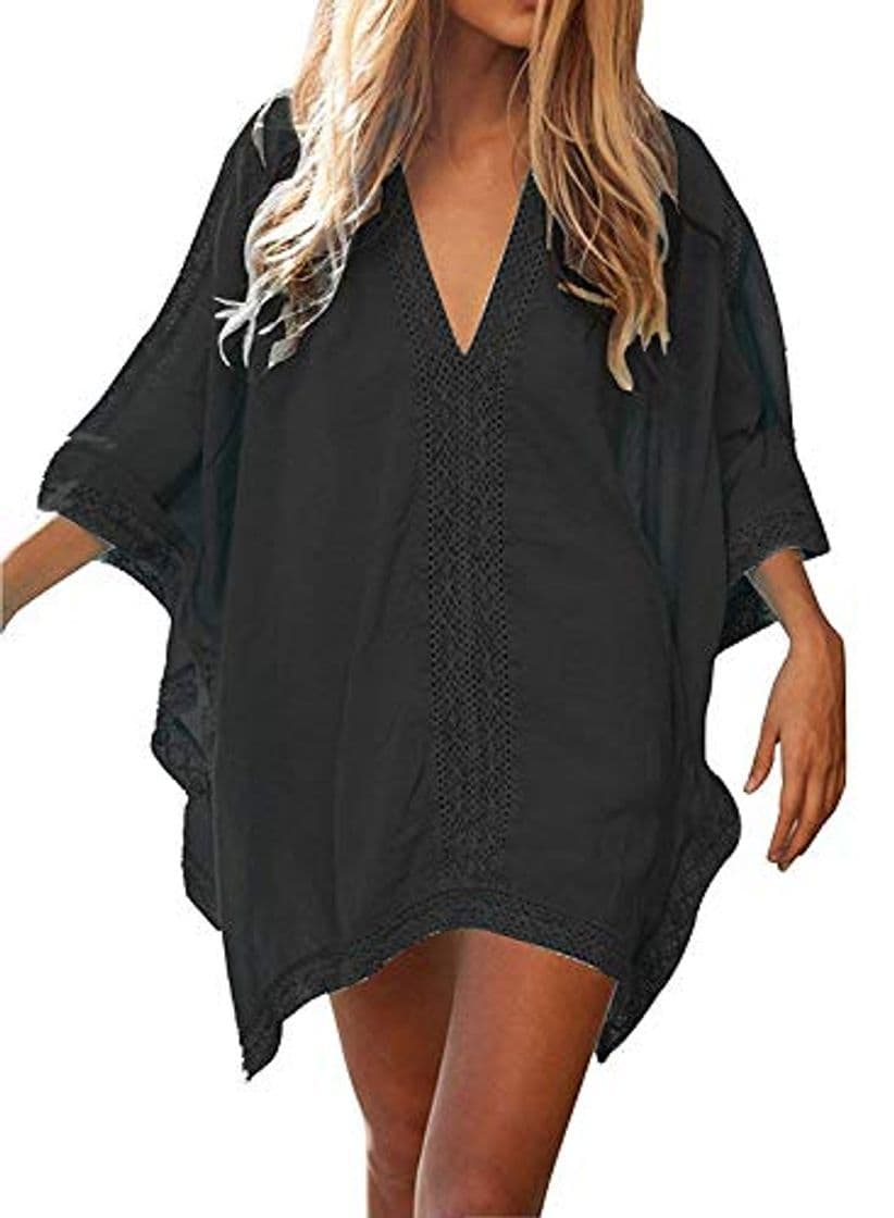 Product JFAN Vestido Suelto de Bikini Mujer Ropa de Baño Playa Traje de Baño Vestido de Bikini Camisolas y Pareos