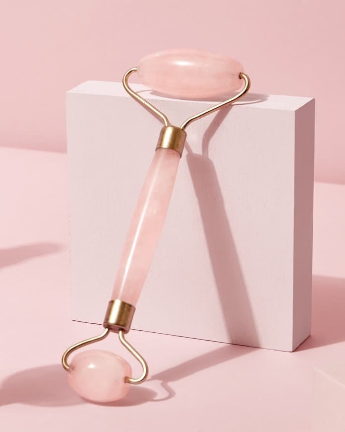 Belleza Rodillo De Jade Roller Face - Herramienta de masaje de cuarzo rosa