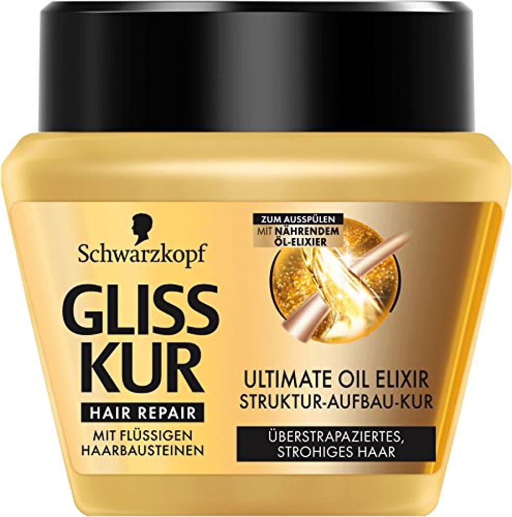 Belleza Gliss Kur estructura de construcción de Kur Ultimate Oil Elixir, 6 pack