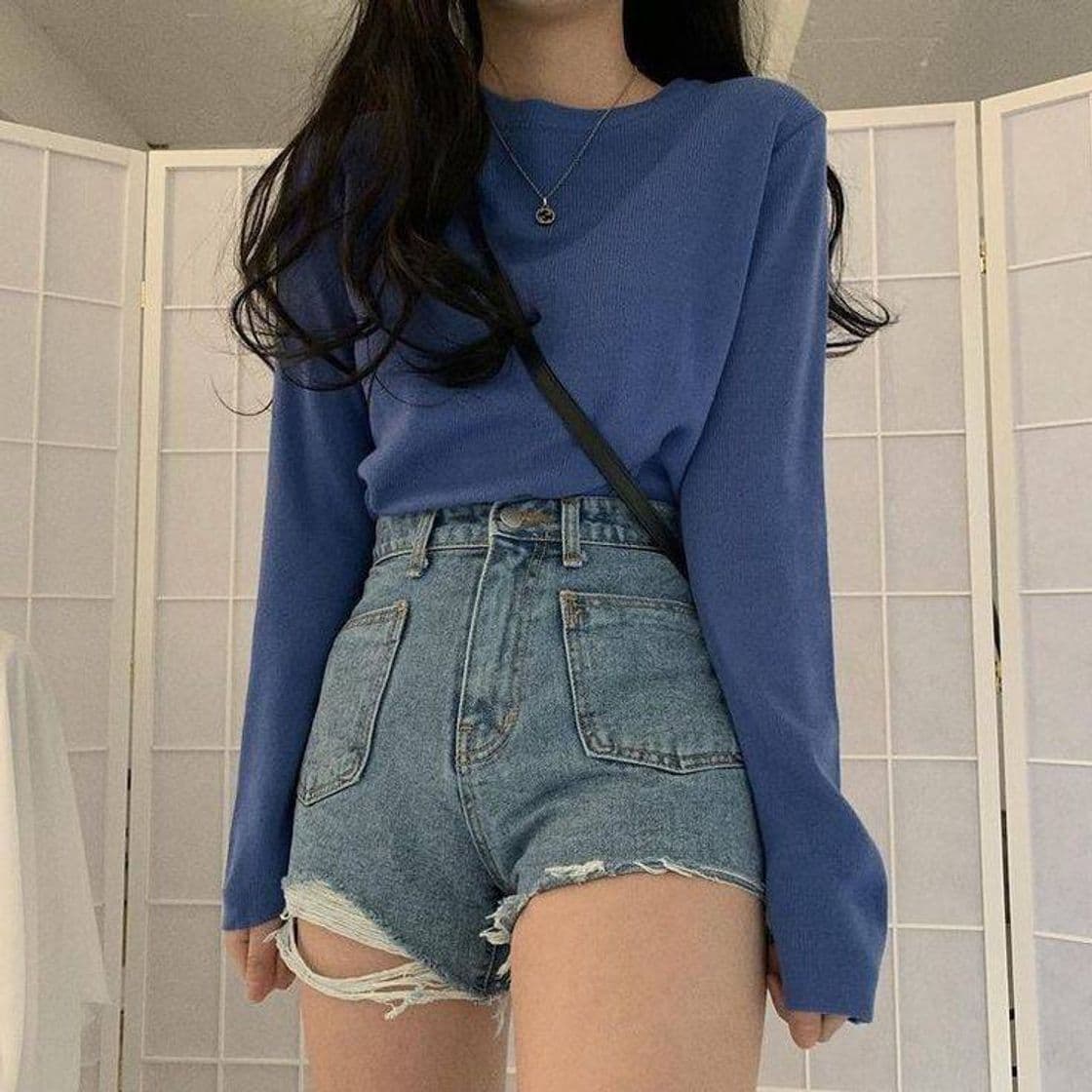 Product Blue hoodie and shorts