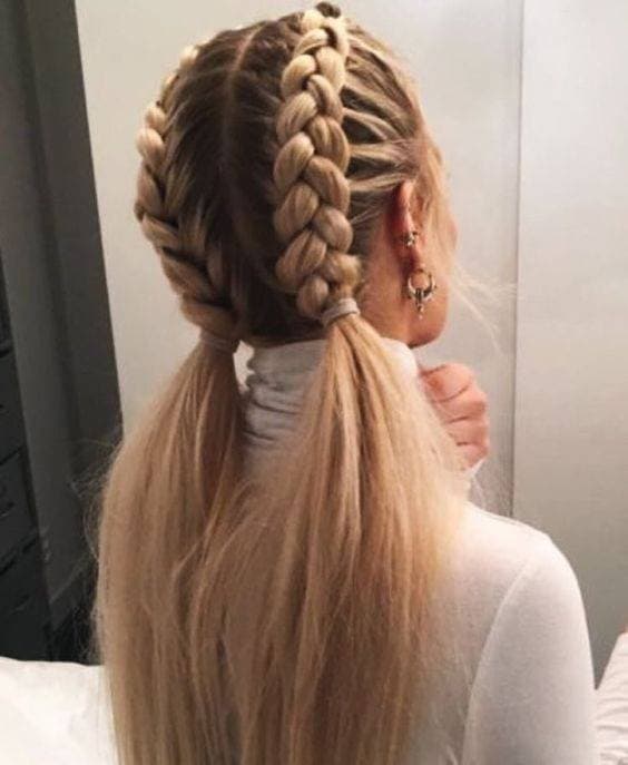 Moda Penteado com trança 