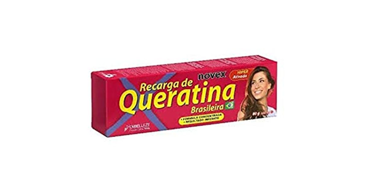 Fashion Tratamento Reconstrutor Recarga de Queratina Brasileira 80 g, Novex