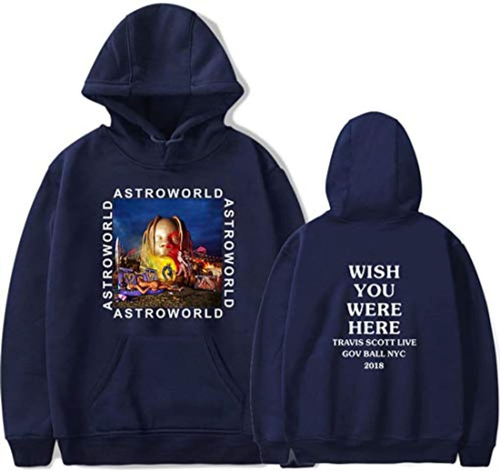 Product PANOZON Sudadera Mujer Impresión de Travis Scott Astroworld Hoodies con Capucha para