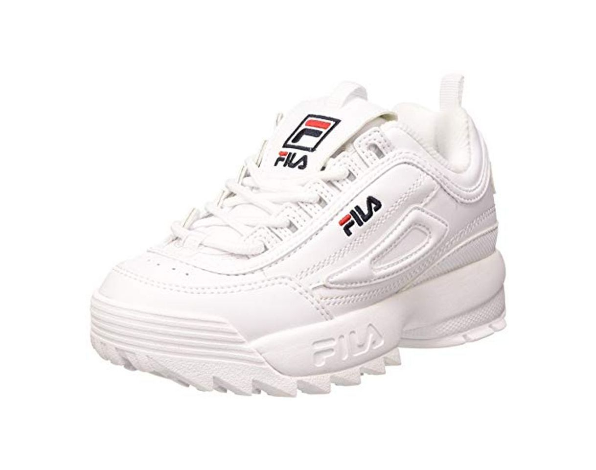 Fashion FILA 1010567 Disruptor Kids Zapatillas DE Deporte Junior Unisex White 34