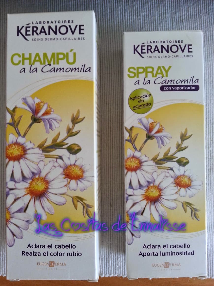 Moda Champú y spray de camomilla para aclarar el pelo